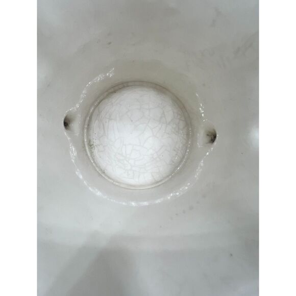 Handpainted in Portugal Vase in Pink, Green, Cream Two Handles Gorgeous! - Picture 6 of 7